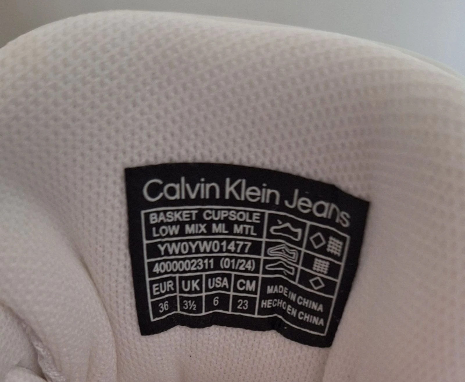 Tênis unissex branco com prata Calvin Klein novo tamanho 36 – photo 6